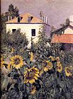 Sunflowers, Garden at Petit Gennevilliers by Gustave Caillebotte